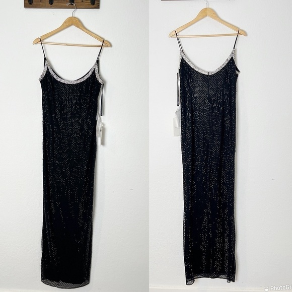 Mac Duggal Beaded Sheath Gown - Picture 3 of 10